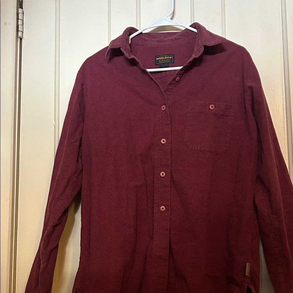 Woolrich Men's Deep Red Casual Shirt